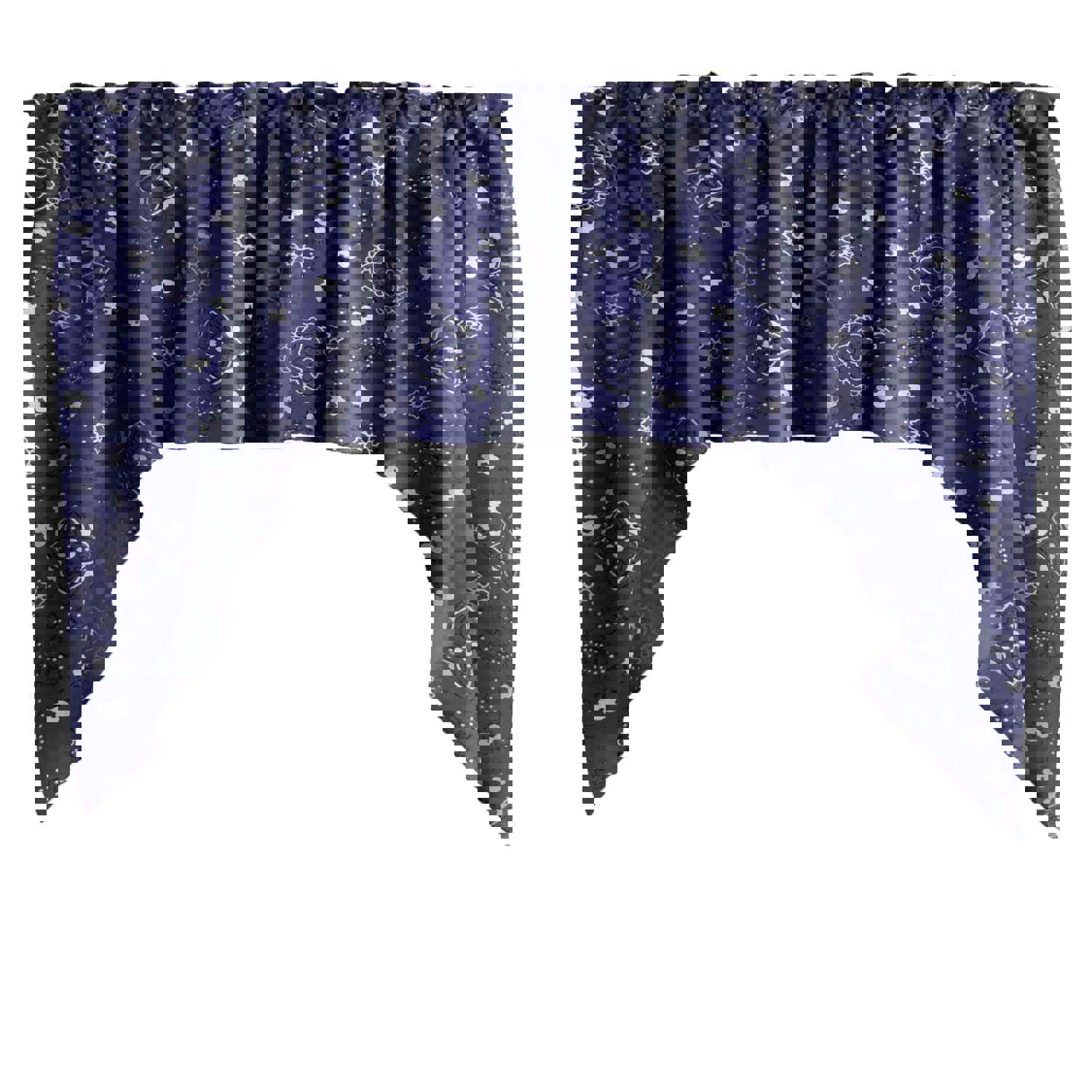 Swag Valance Cotton Floral Bandanna Paisley Print 58 Wide / 36 Tall