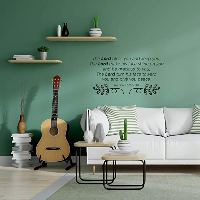 Religious Quotes Vinyl Wall Sticker - Customizable Bible Verse Decal