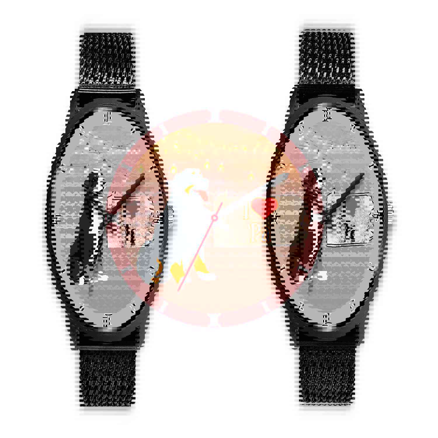 Bernese Mountain Dog Art Pennsylvania Christmas Special Wrist Watch