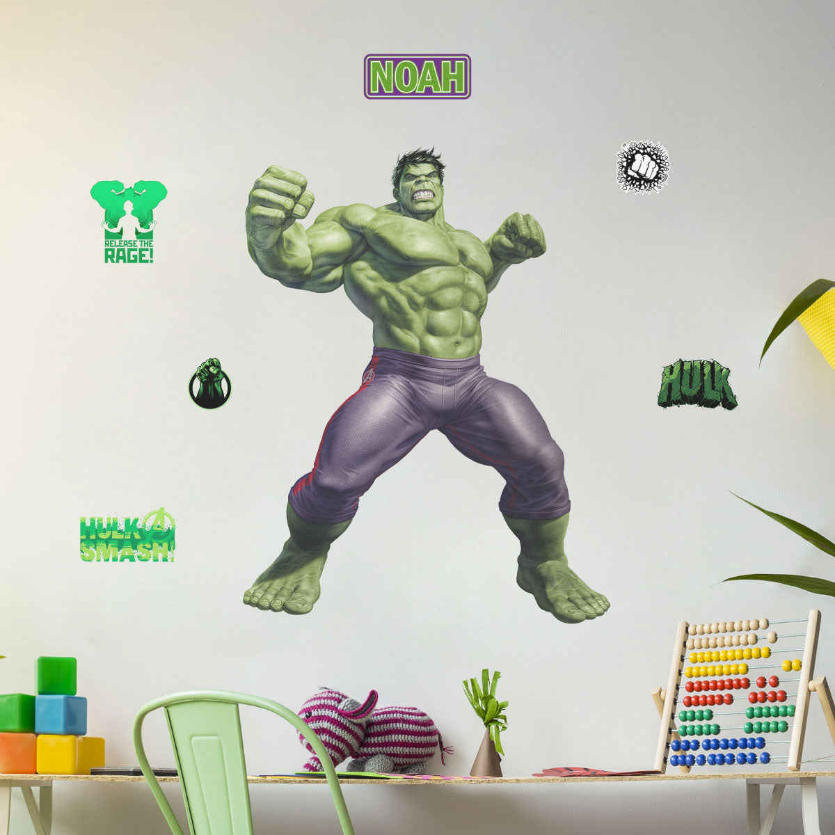 Hulk Interactive Augmented Reality Wall Decal