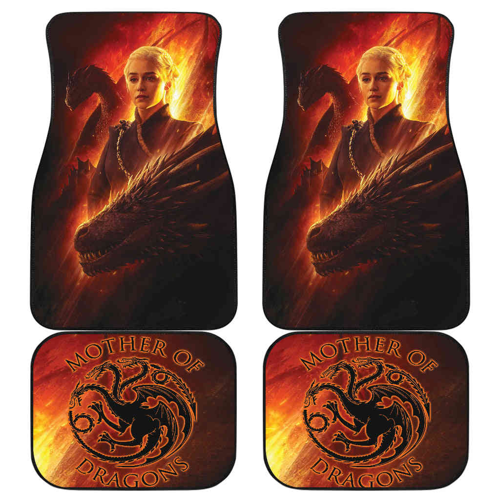 Daenerys Targaryen Car Floor Mats - Game Of Thrones Themed Car Accessories