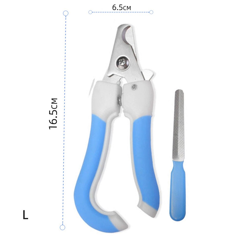 Pet Grooming Nail Clipper - Stainless Steel with Rubber Handle