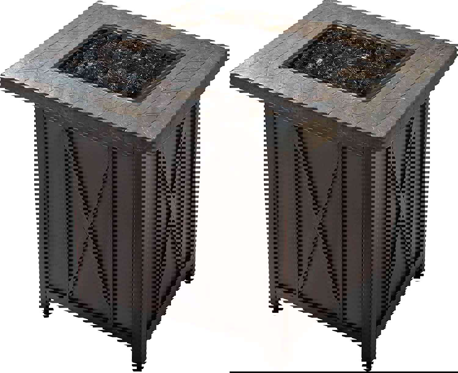 Endless Summer 30 Inch Square Propane Gas Outdoor Fire Pit Table