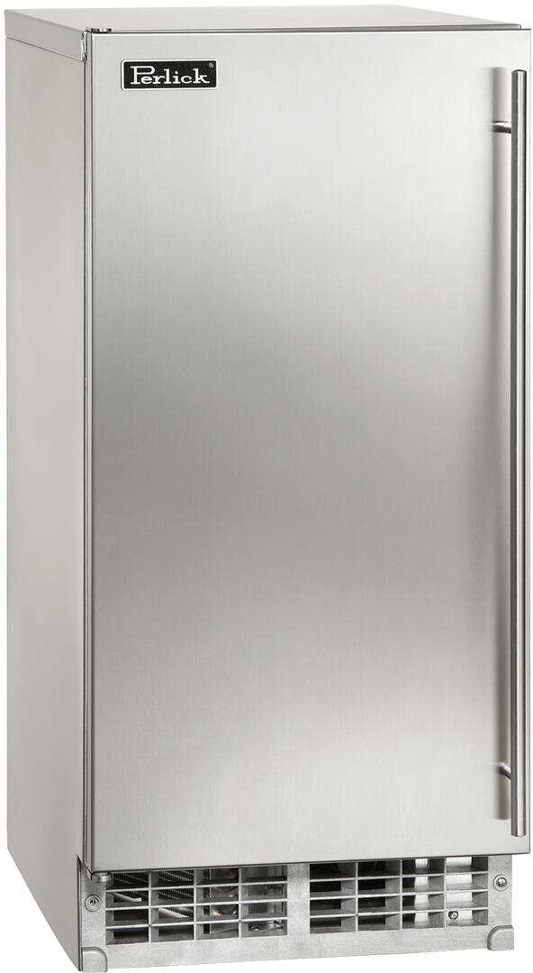 Perlick Series 15-Inch Outdoor Undercounter Ice Maker with 55 lbs Daily Ice Production, Stainless Steel