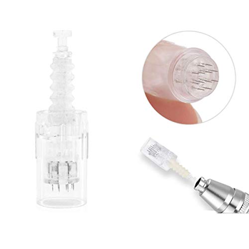 Koi Beauty Skin Care Microdermabrasion Tool - 10 Pcs Cartridges with 12 Pins for A400 Auto Pen