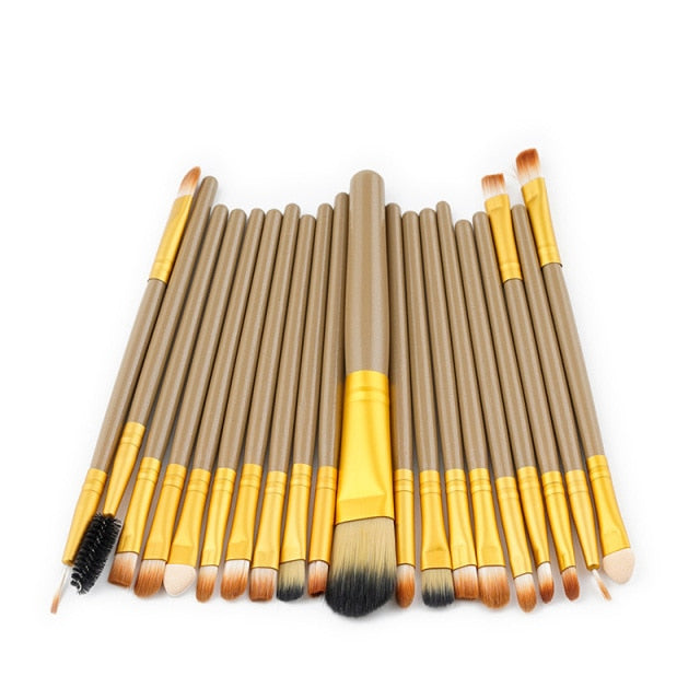 20/10/6 Pieces Makeup Brushes Set for Eye Shadow, Foundation, Powder, Eyeliner, Eyelash, and Lip Makeup
