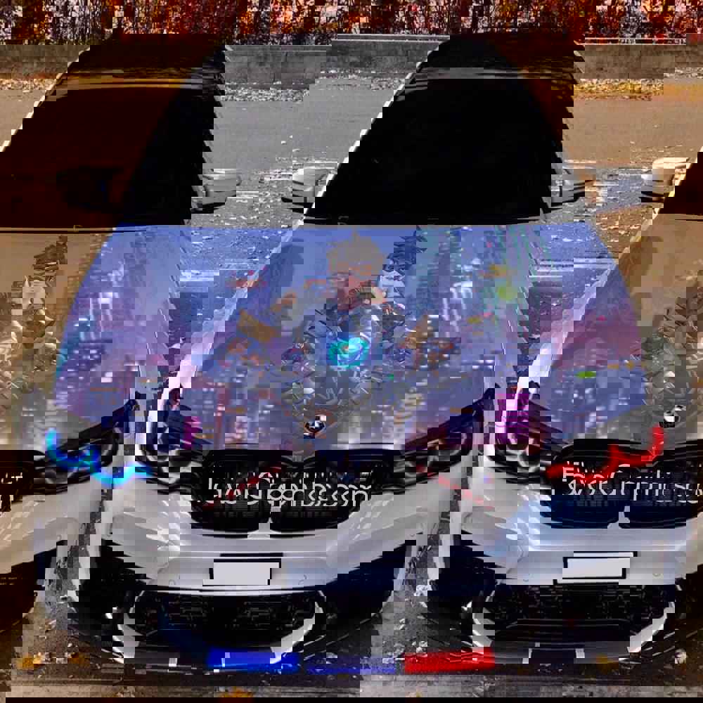 Tracer Overwatch Itasha Car Vinyl Hood Wrap Decal Sticker