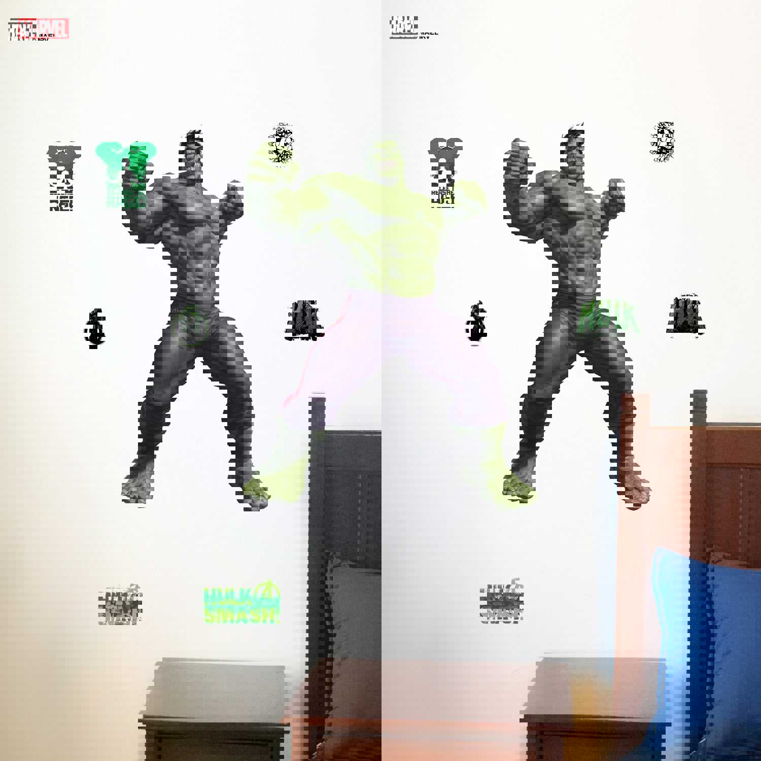 Hulk Interactive Augmented Reality Wall Decal