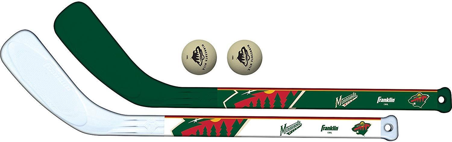 Franklin Sports NHL Team Mini Hockey 2 Piece Stick Set for Kids