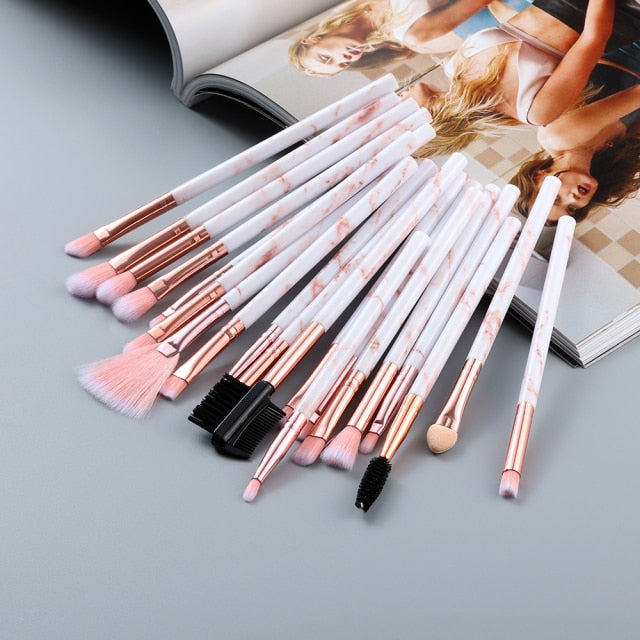 20/10/6 Pieces Makeup Brushes Set for Eye Shadow, Foundation, Powder, Eyeliner, Eyelash, and Lip Makeup