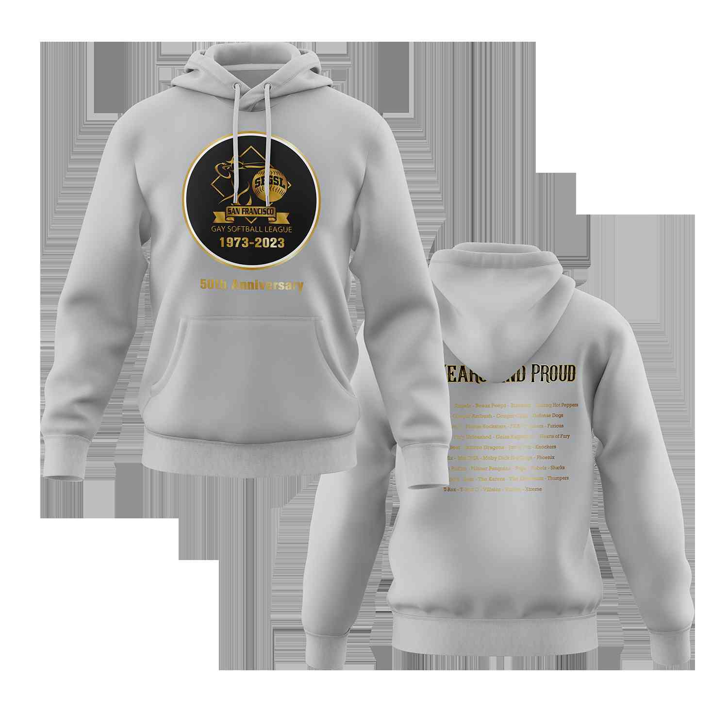 SFGSL 50th Anniversary Circle Logo Full Dye Hoodie