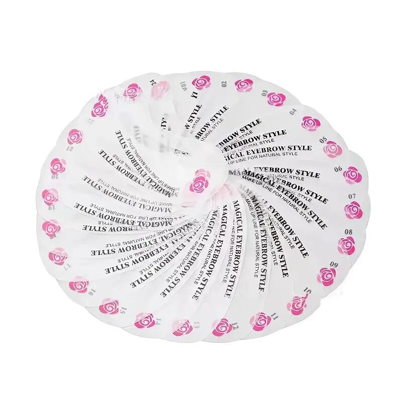 Eyebrow Template 24 Pattern Makeup Eyebrow Stencil Set