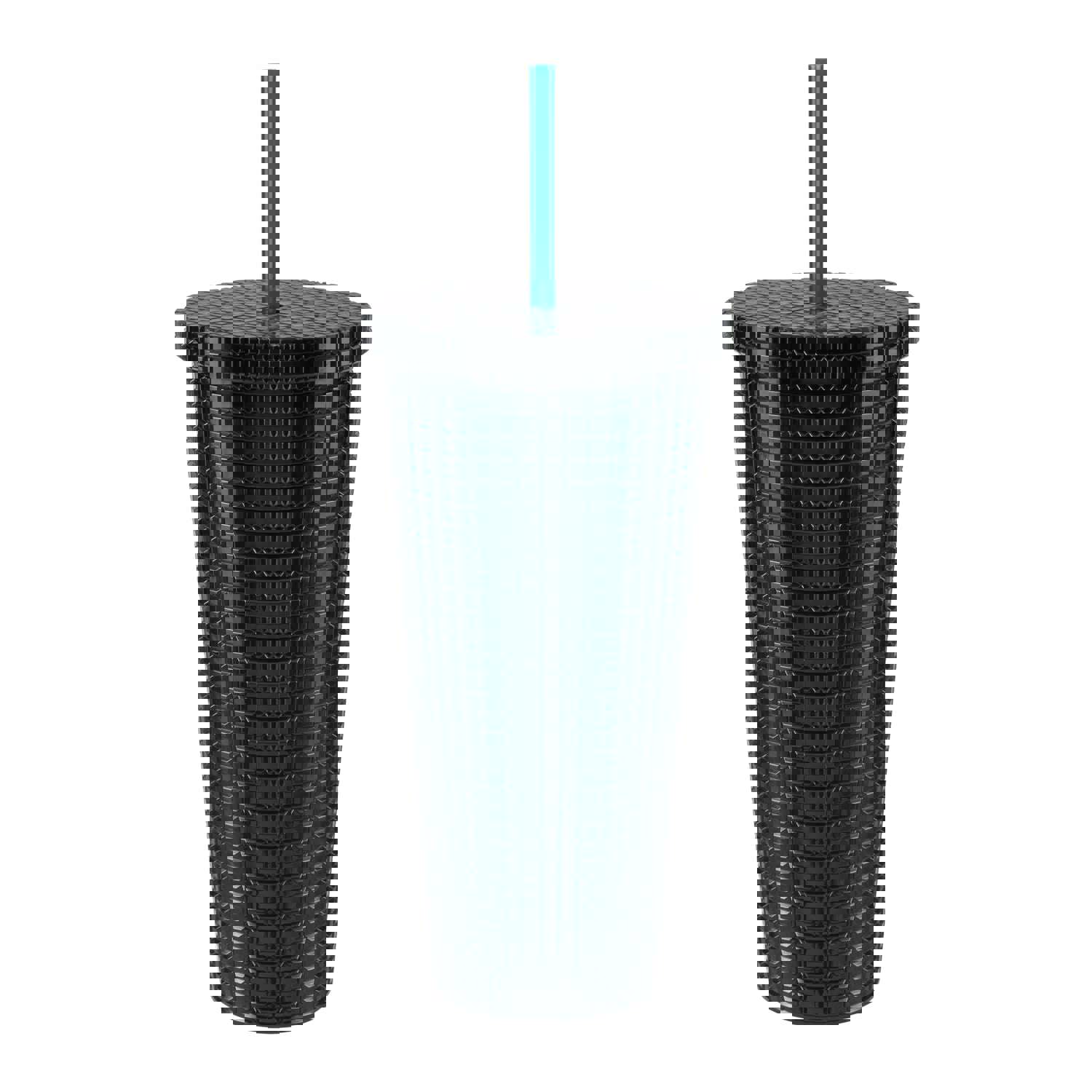 Cool Gear 3-Pack 23 oz Jem Chiller with Reusable Straw | Dishwasher Safe, Spillproof, Double-Wall Insulated Travel Tumbler