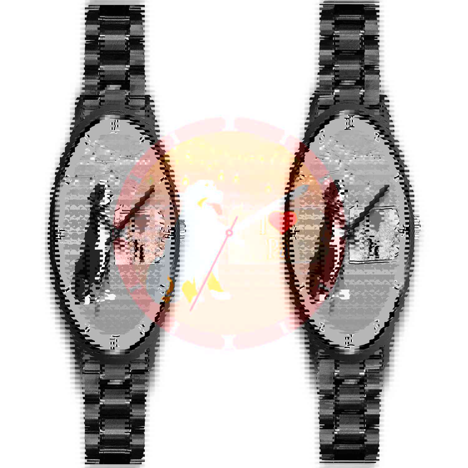 Bernese Mountain Dog Art Pennsylvania Christmas Special Wrist Watch