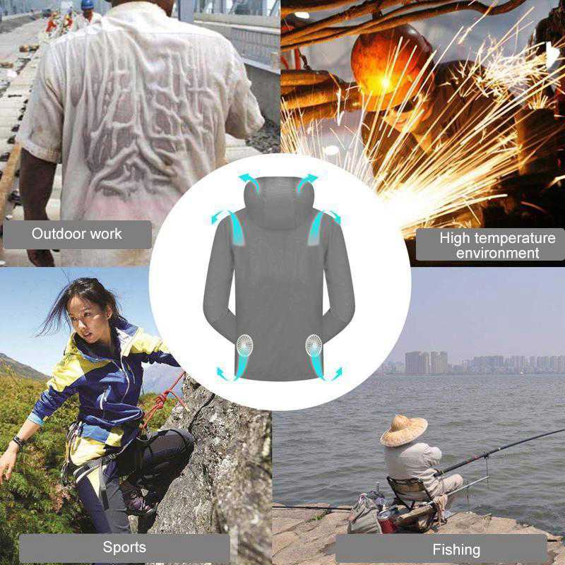 Air-Conditioned Clothing Unisex - Cooling Jacket with Integrated Fans