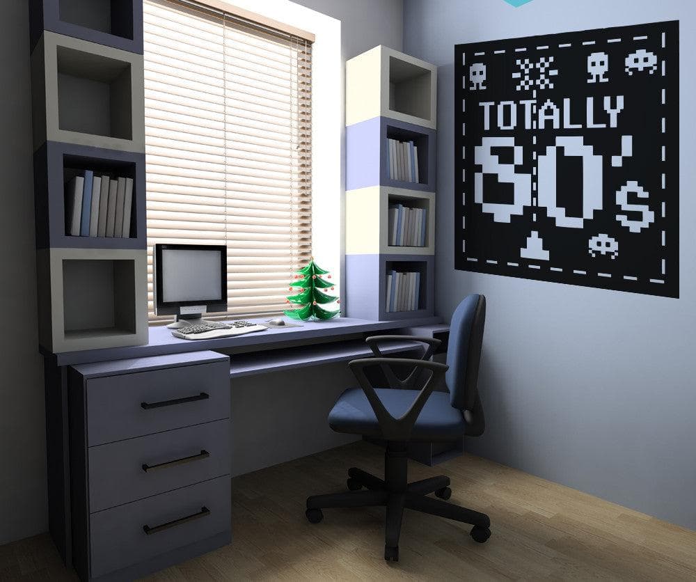 Vinyl Wall Decal Sticker Totally 80s #OS_AA450 - Removable & Easy to Apply