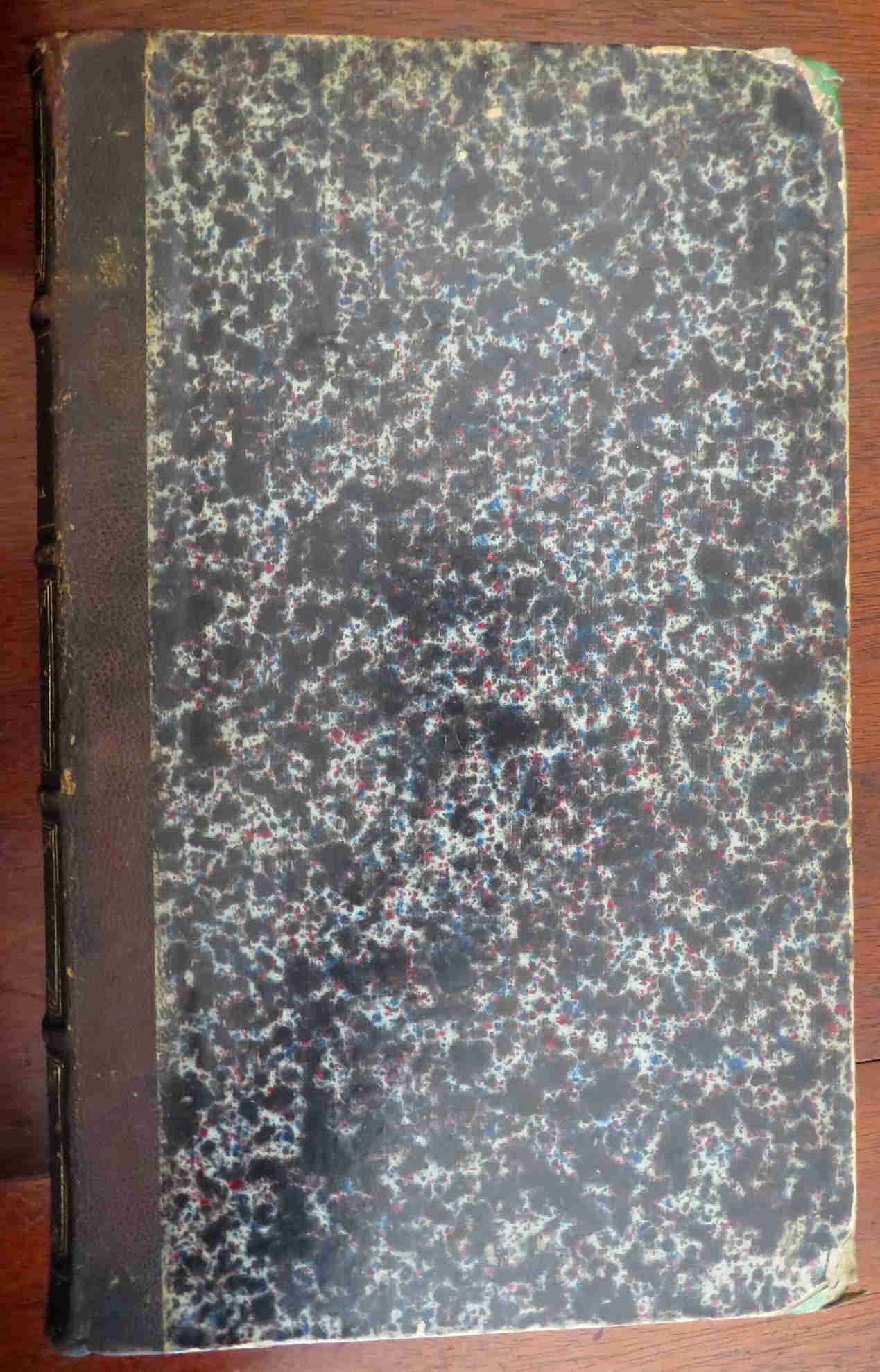 Sentimental Voyage by Laurence Sterne - 1850s French Illustrated Leather Book