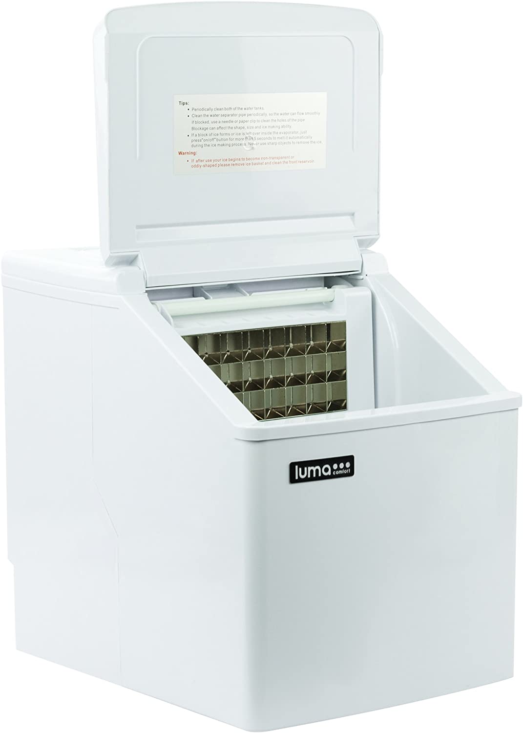 Luma Comfort IM200SS Portable Ice Maker - 28 lbs. Daily, BPA-Free, Easy Clean