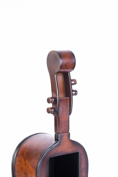 Wooden Violin Shaped Vintage Decorative Single Bottle Wine Holder