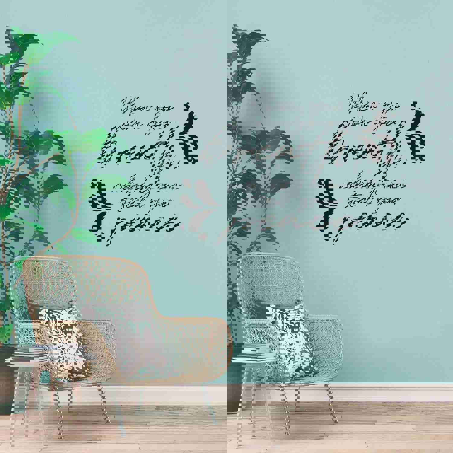 Reading Quotes Vinyl Wall Sticker Art Decal - Nobody Can Steal Your Peace