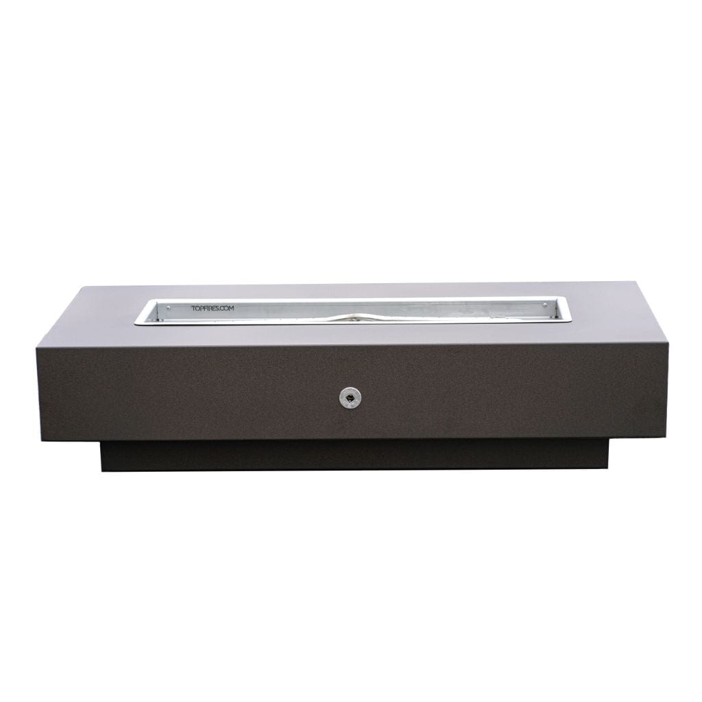 The Outdoor Plus 48 Coronado Powder Coated Steel Rectangle Fire Pit Table