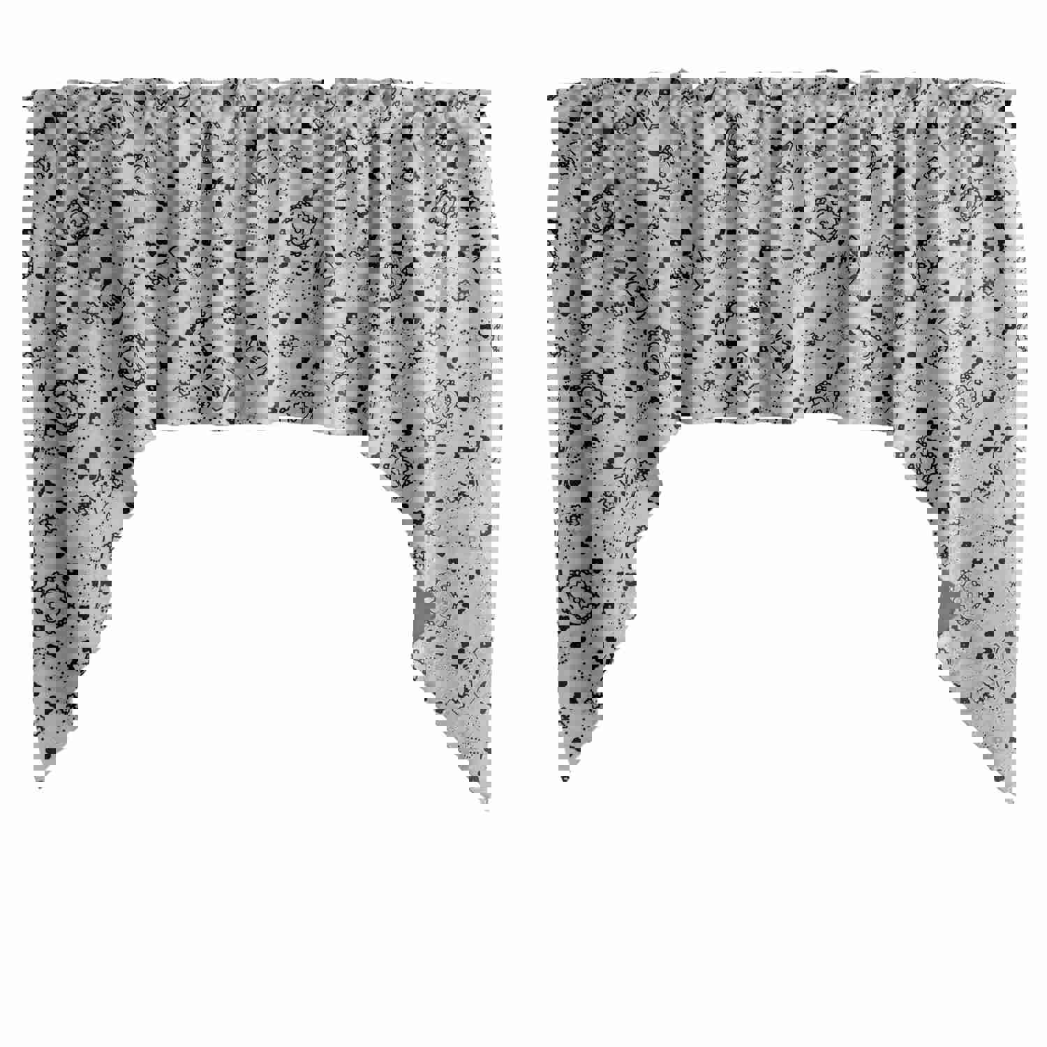 Swag Valance Cotton Floral Bandanna Paisley Print 58 Wide / 36 Tall