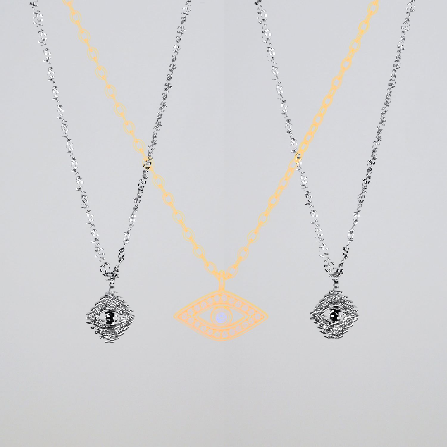 The Protector Necklace - 14k Gold Filled Evil Eye Charm