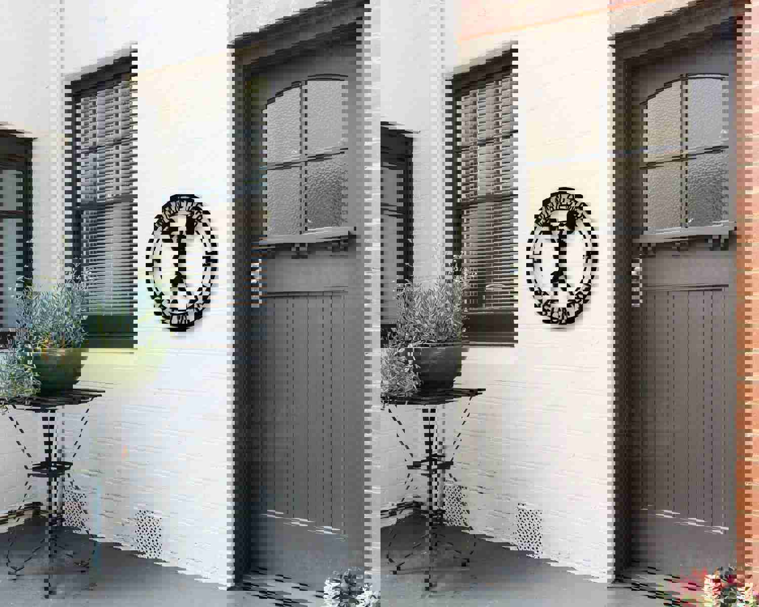 Fitness Lady Metal Wall Art - Custom Gym Decor