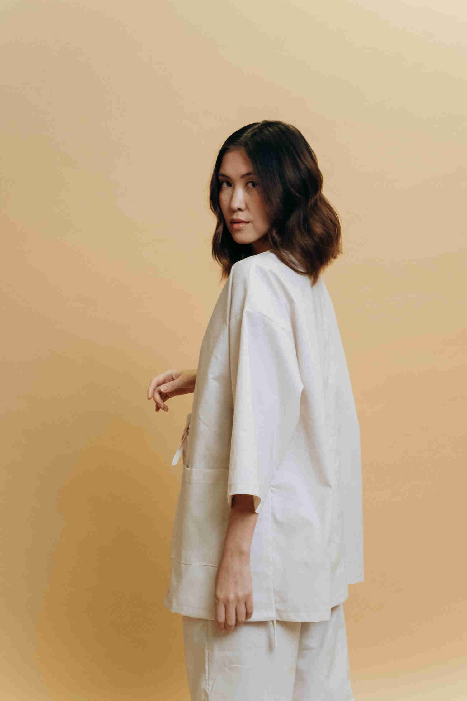 SAKURA Kimono Jacket - 100% Organic Cotton Relaxed Fit