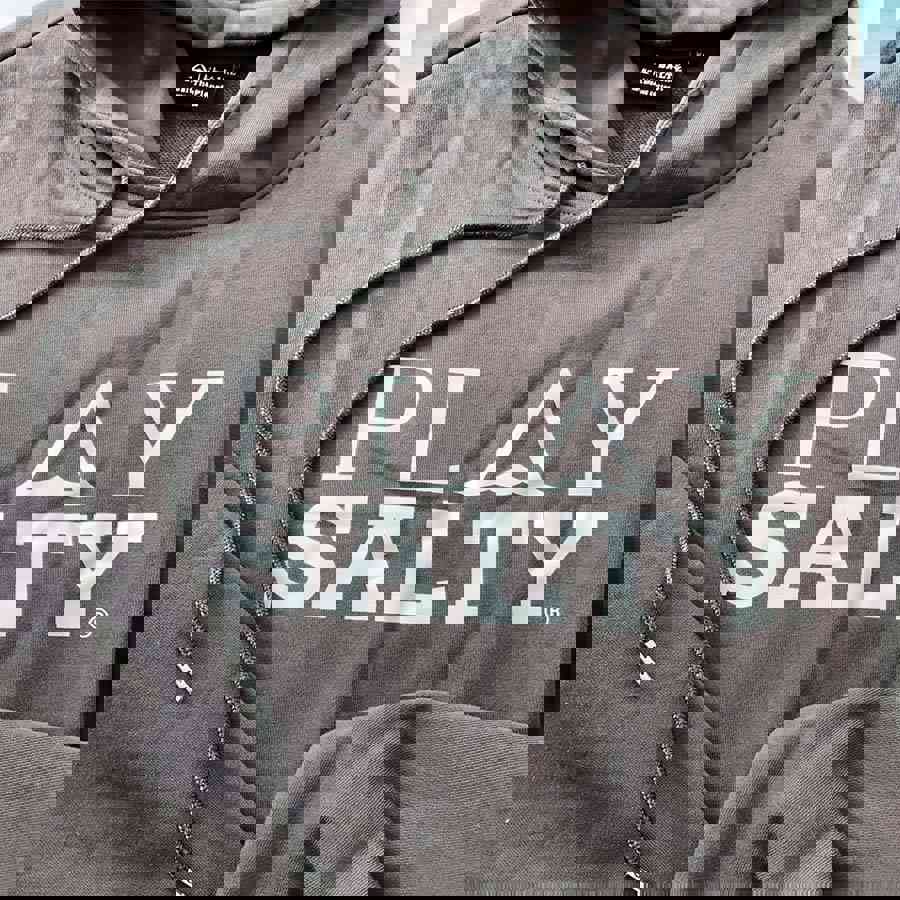 PLAY SALTY Organic Oversized Hoodie - Unisex Eco-Friendly Cotton Hoodie