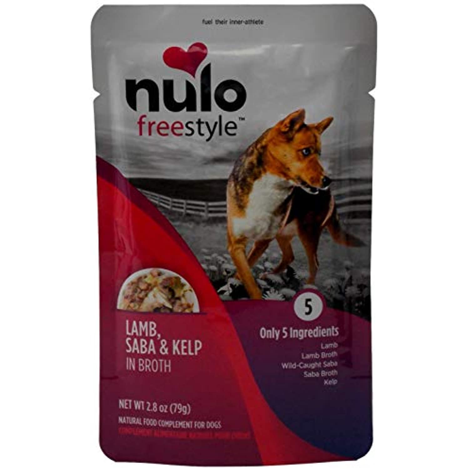 Nulo Freestyle Grain Free Gourmet Natural Dog Food Complement - Lamb Saba Kelp (2.8 Ounces, Case of 24)