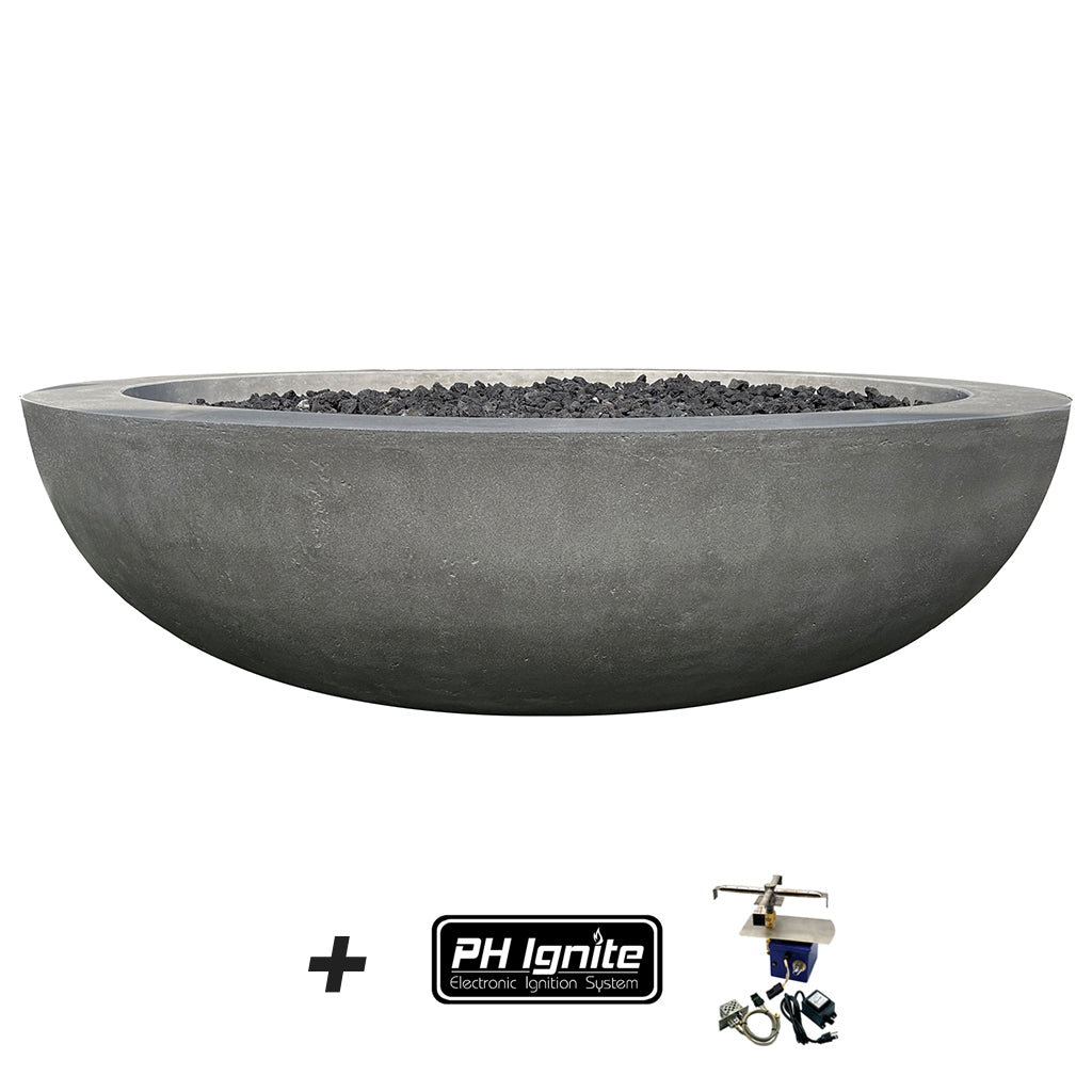 Moderno 70 Fire Bowl - Gas Fire Pit with Lava Rocks