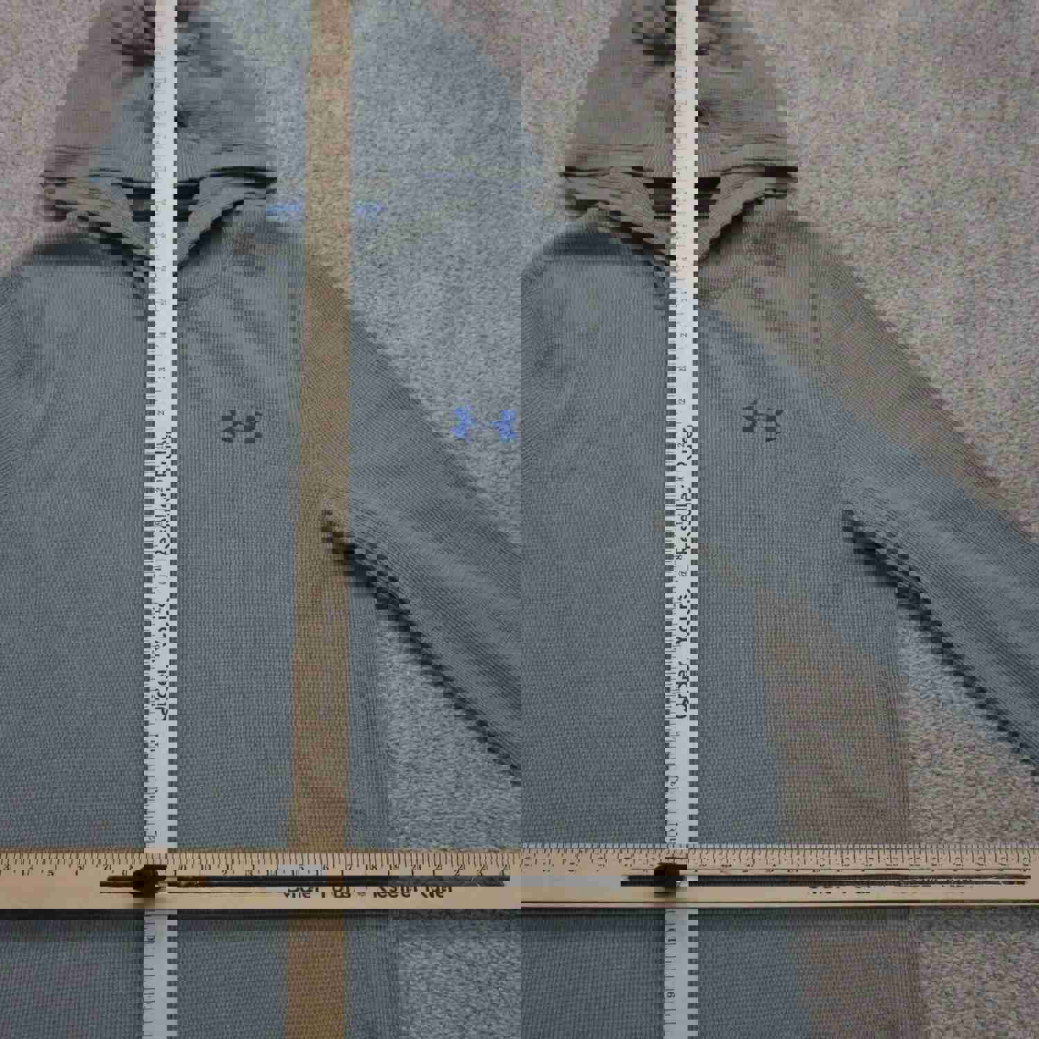 Under Armour Men's Pullover Hoodie Sweatshirt Logo Heatgear Slate Blue Size SM