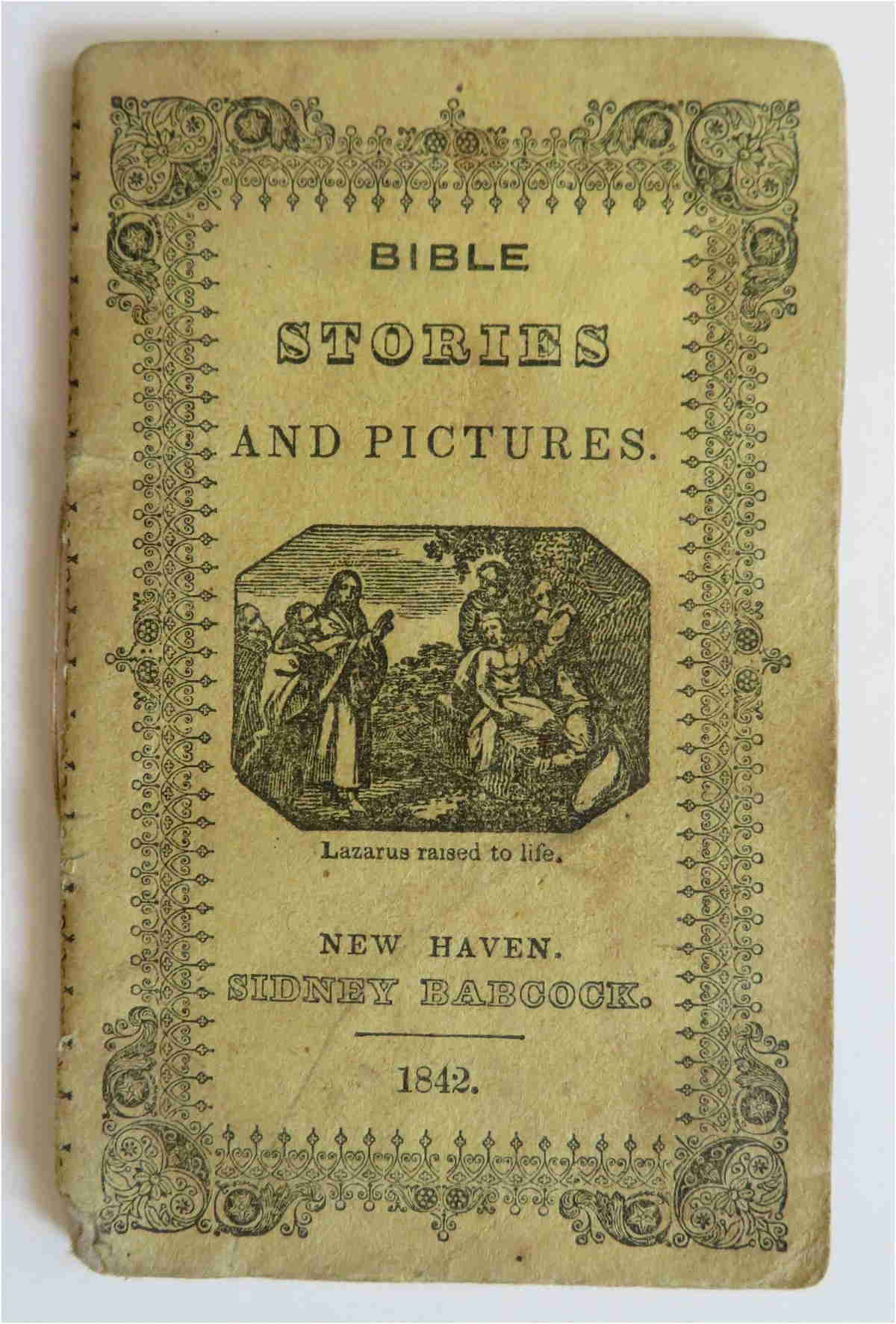 Antique 1842 Bible Stories Illustrated Chap Book with Woodcut Engravings