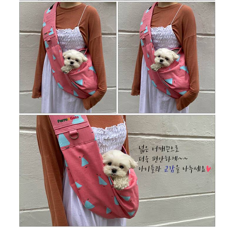 Cotton Sling Bag for Pets - Cute and Comfortable Outgoing Pet Accessory