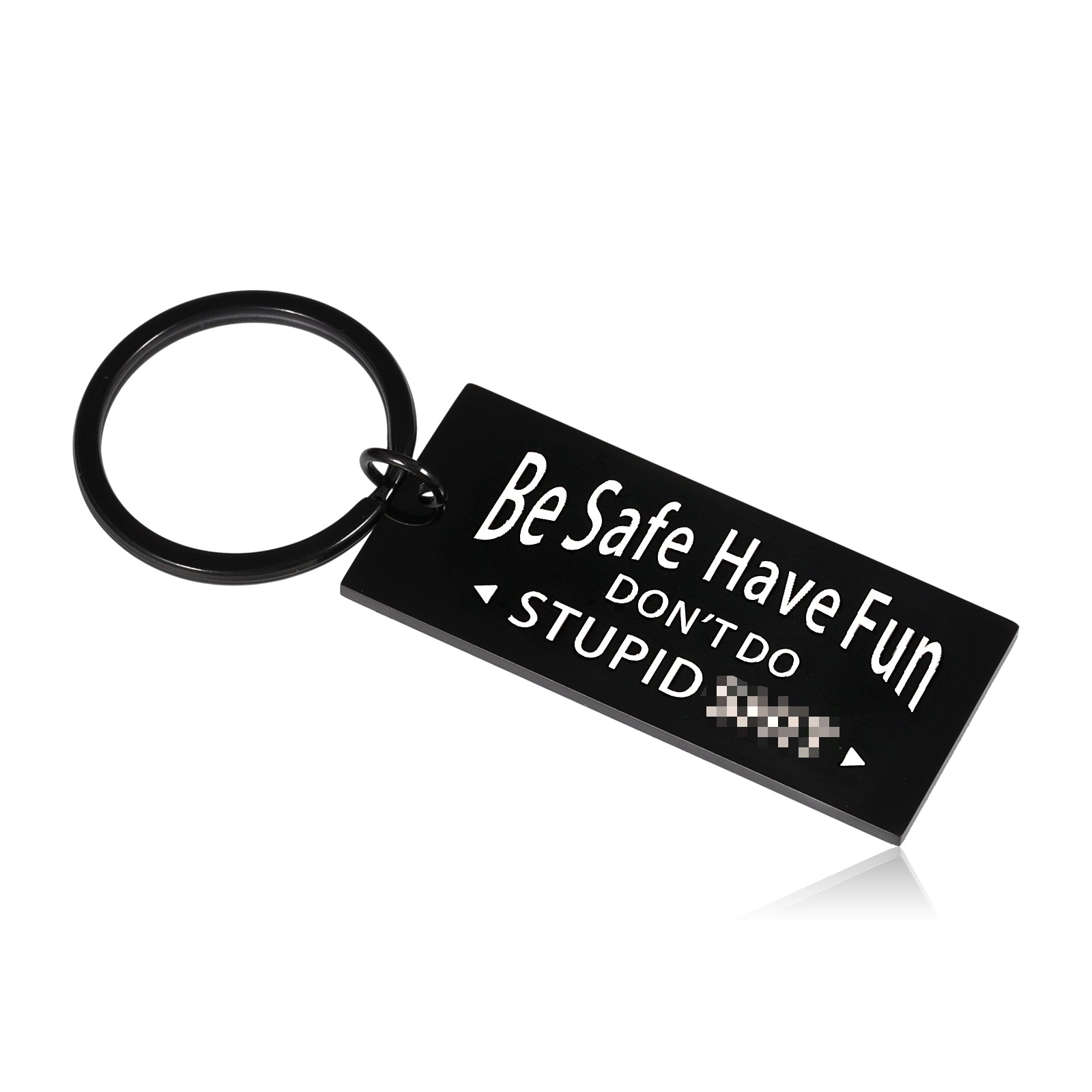 Funny Stocking Stuffer Keychain Gift for Teens and Adults - Dont Do Stupid St Keychain