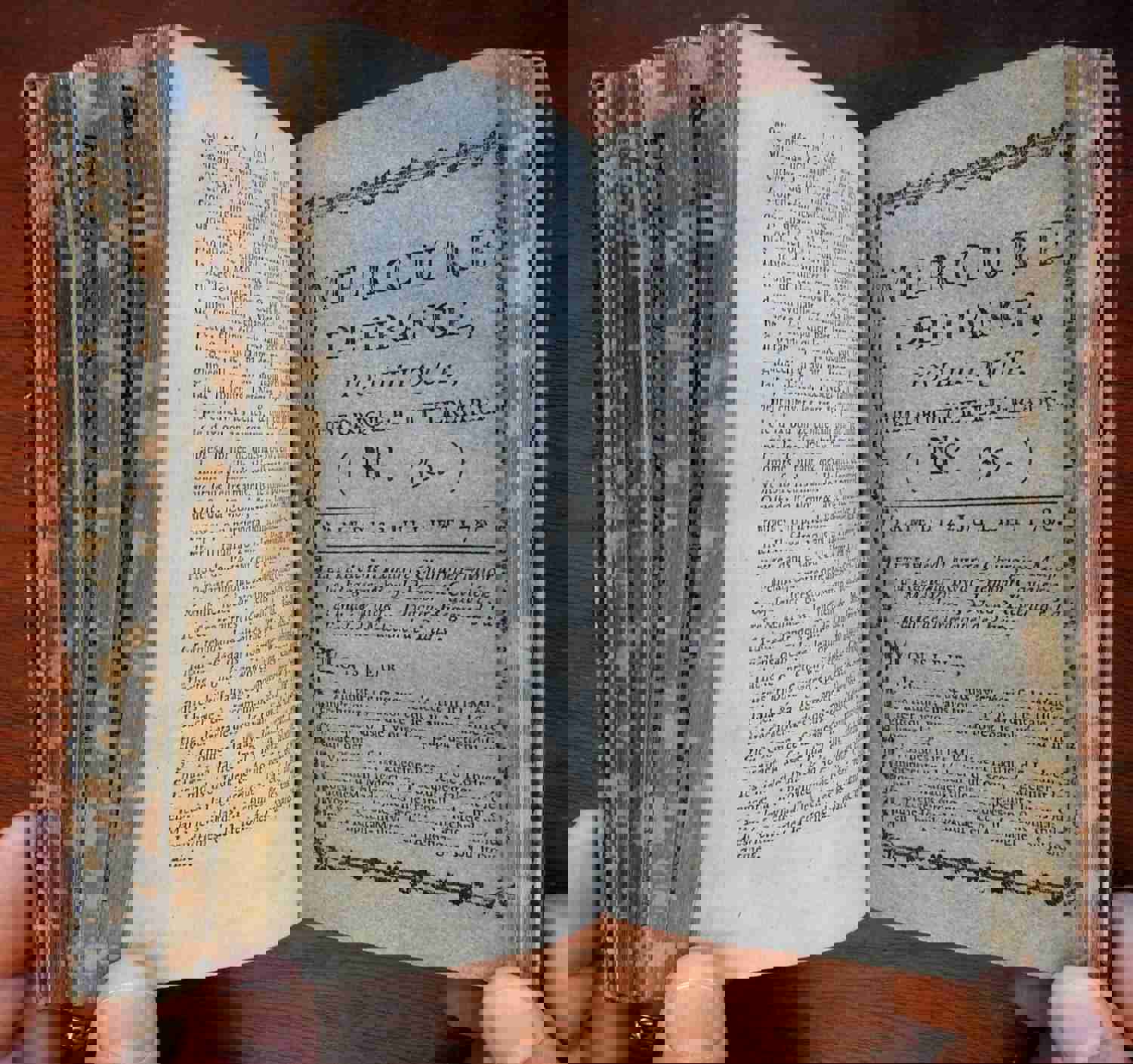 Mercure de France French 1780 American Revolution Political Events Book