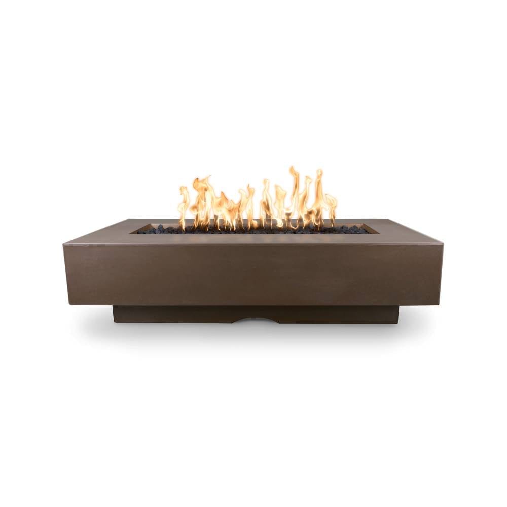 Top Fires Del Mar Rectangular GFRC Match Lit Gas Fire Pit Table