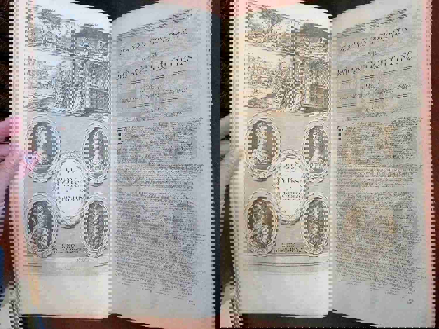 Flavius Josephus Works 1755 LEstrange Folio Book - Jewish History with Maps