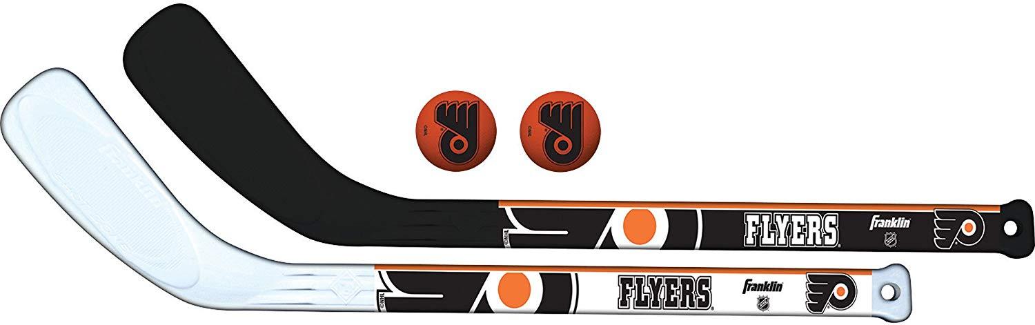 Franklin Sports NHL Team Mini Hockey 2 Piece Stick Set for Kids