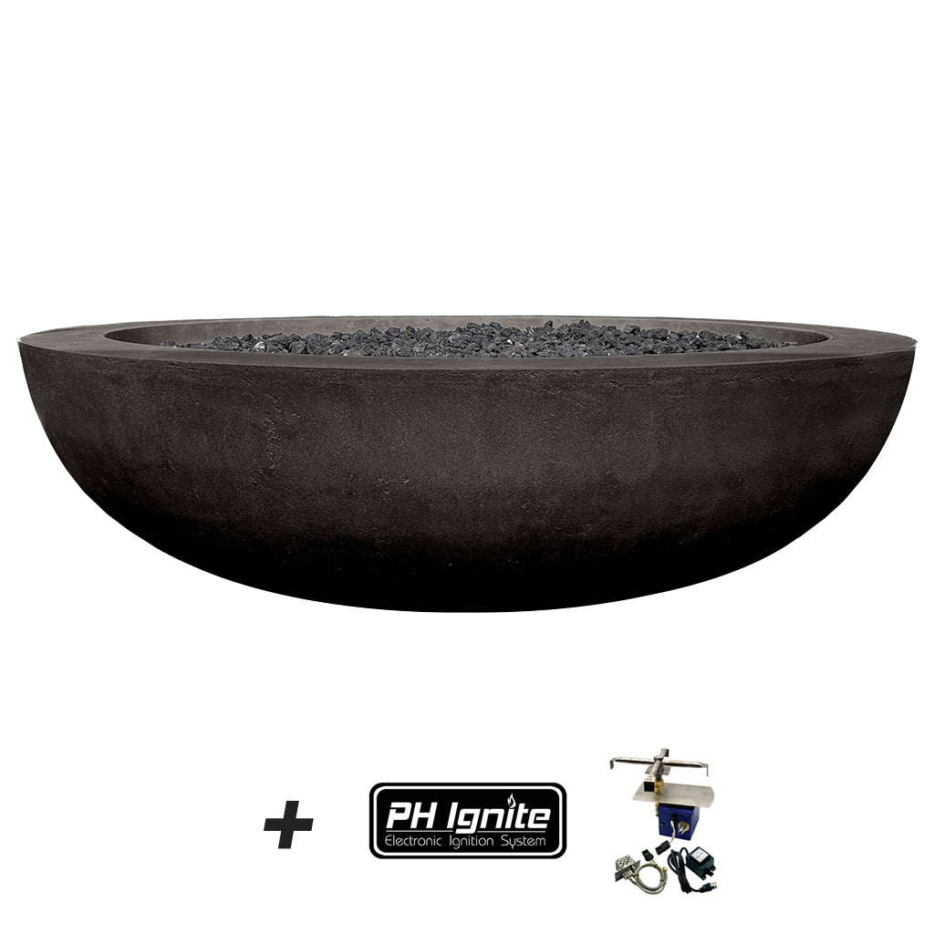 Moderno 70 Fire Bowl - Gas Fire Pit with Lava Rocks