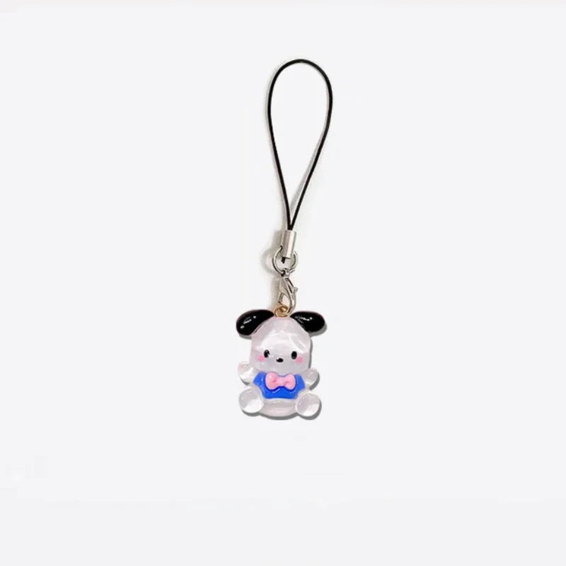 Kawaii Anime Hello Kitty Creative Bow Love Phone Chain Pendant