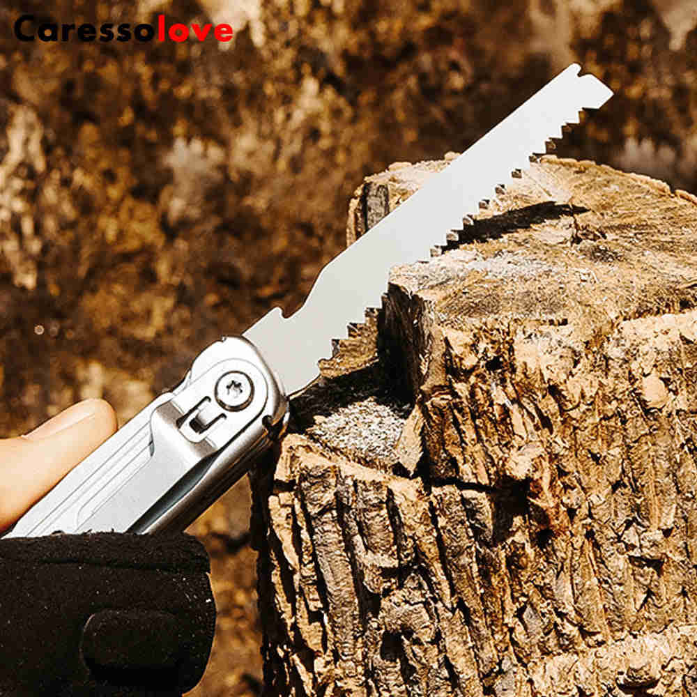 Caressolove 9-in-1 Multitool Pocket Knife With Clip - EDC Multi Tool for Outdoor Adventures