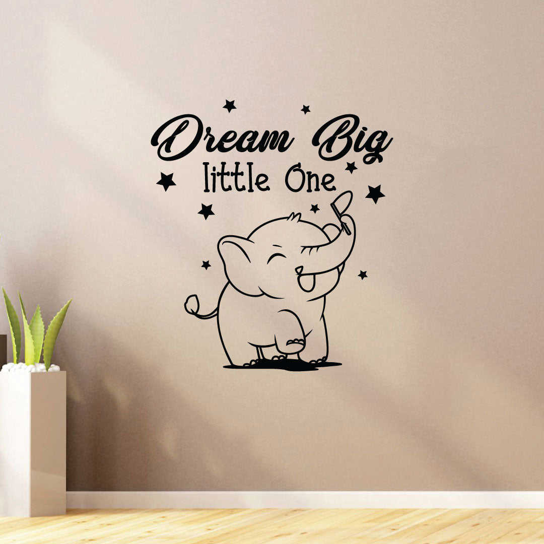 Inspirational Quote Vinyl Wall Sticker Decal - Dream Big Little One