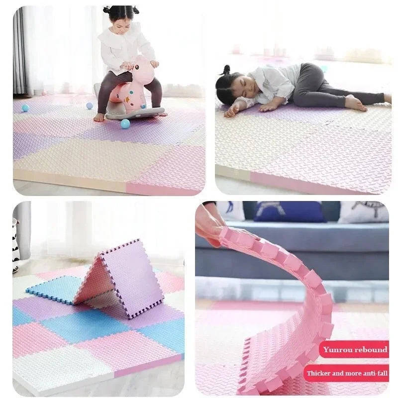 8-16pcs Baby Puzzle Floor Mat EVA Foam Play Carpet for Kids - Educational & Soft