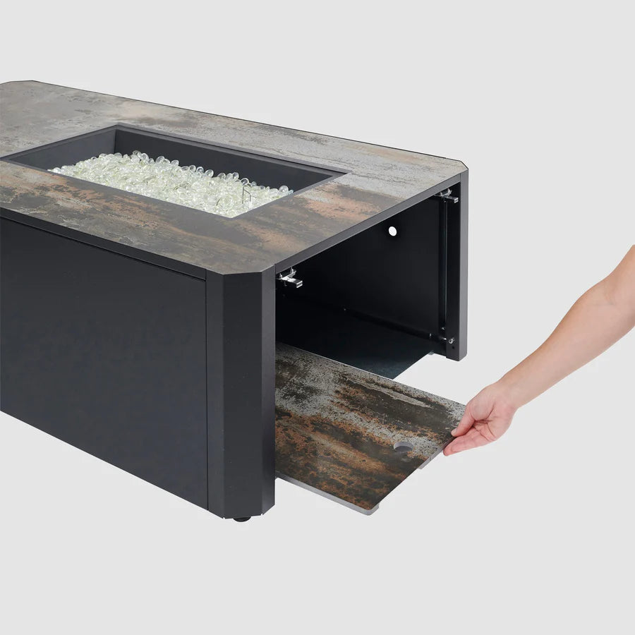 Outdoor Greatroom Company Kinney Rectangular Gas Fire Pit Table