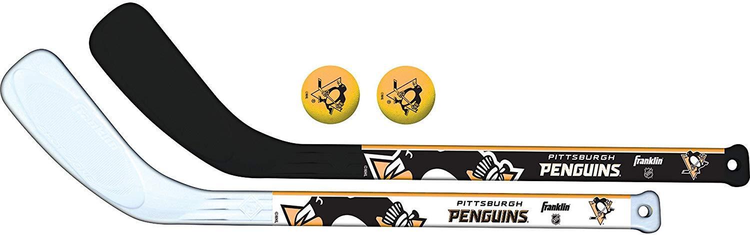 Franklin Sports NHL Team Mini Hockey 2 Piece Stick Set for Kids