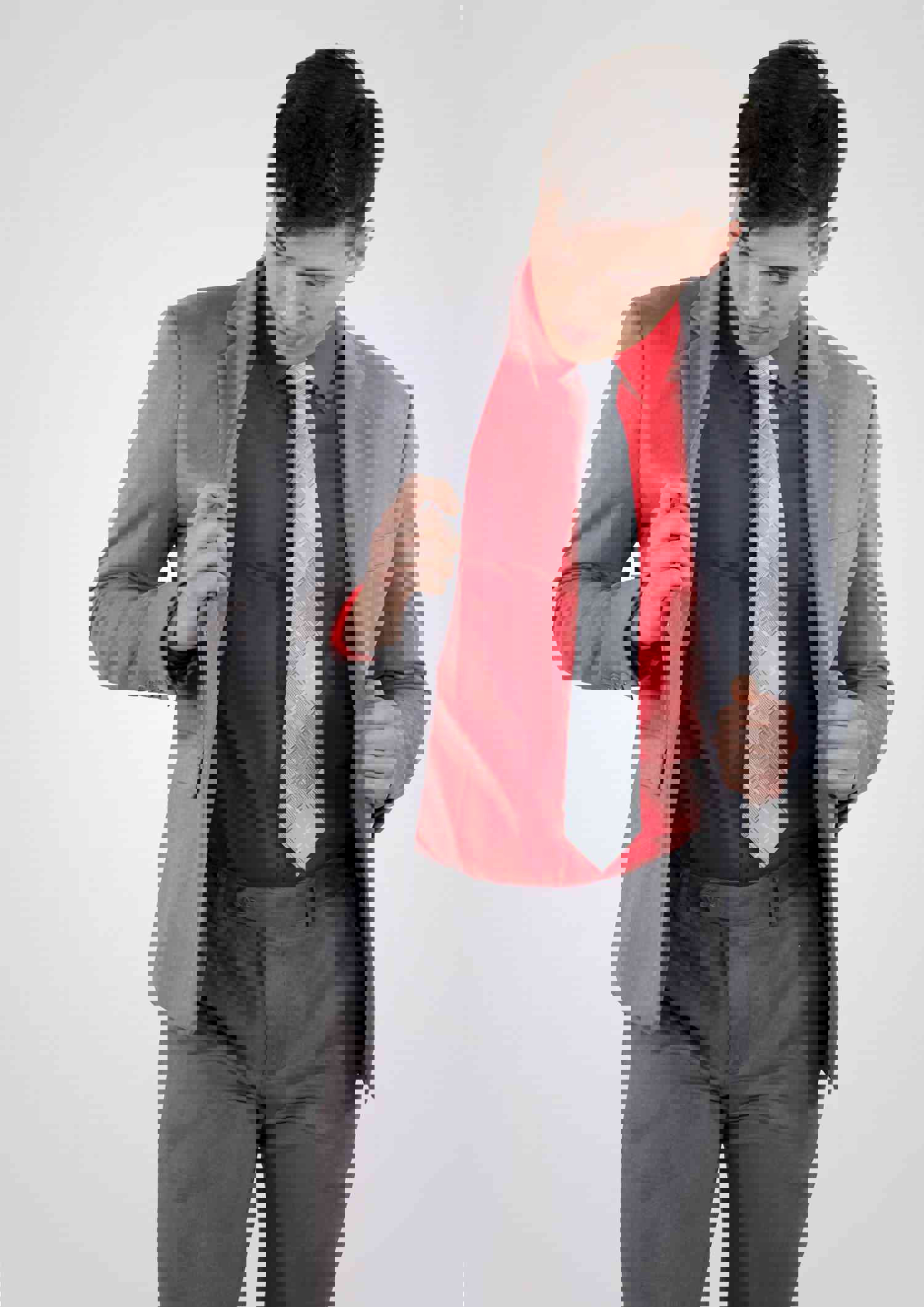 Cielo Double Breasted Blazer Jacket In Gray - Elegant Vintage Style