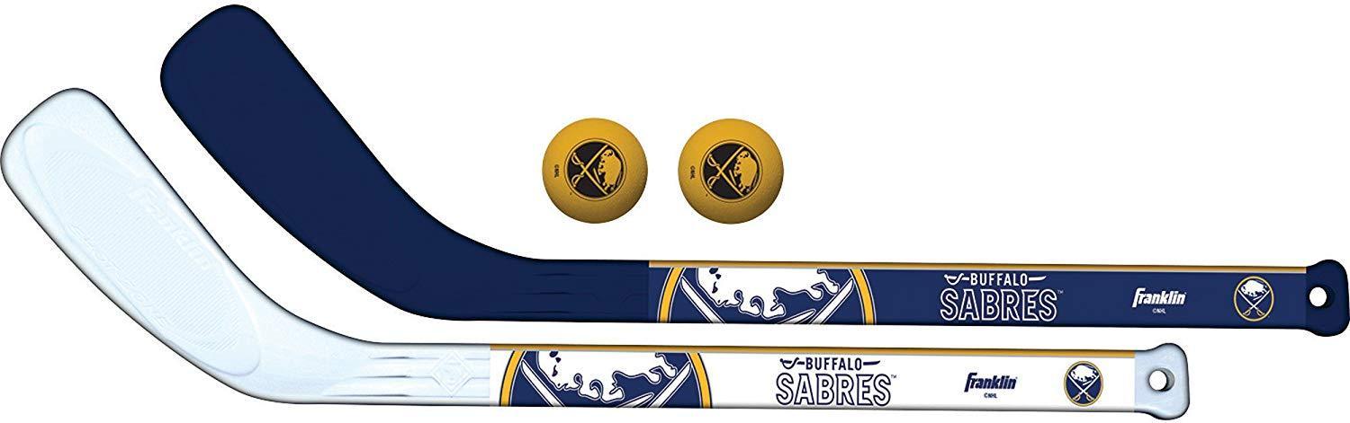 Franklin Sports NHL Team Mini Hockey 2 Piece Stick Set for Kids