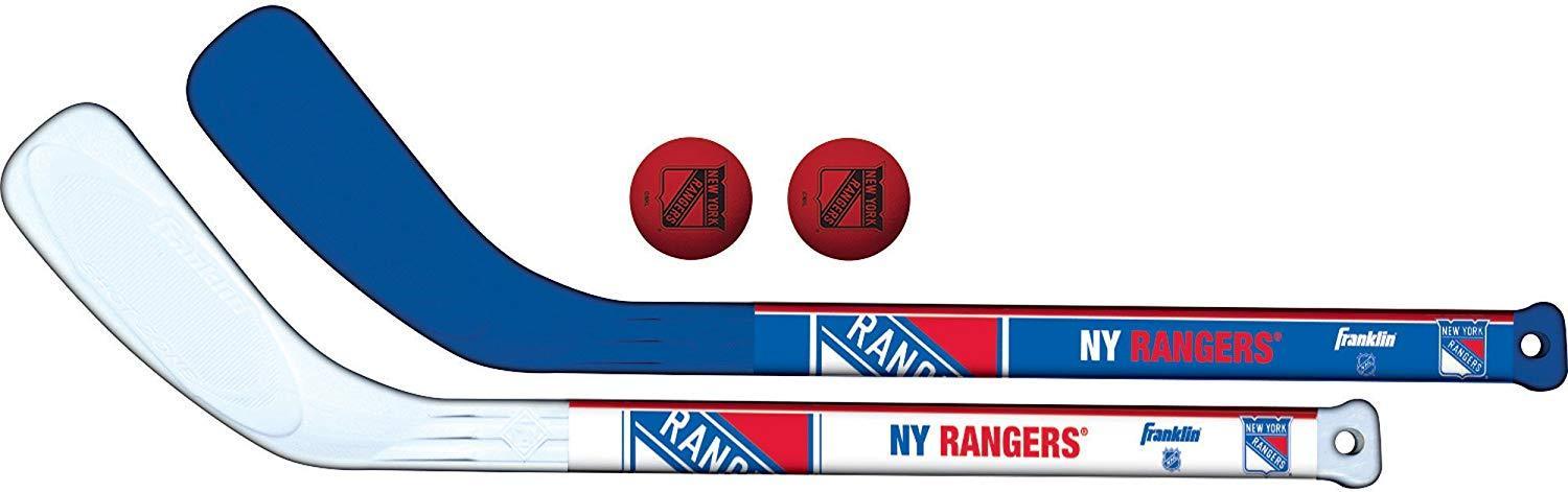 Franklin Sports NHL Team Mini Hockey 2 Piece Stick Set for Kids